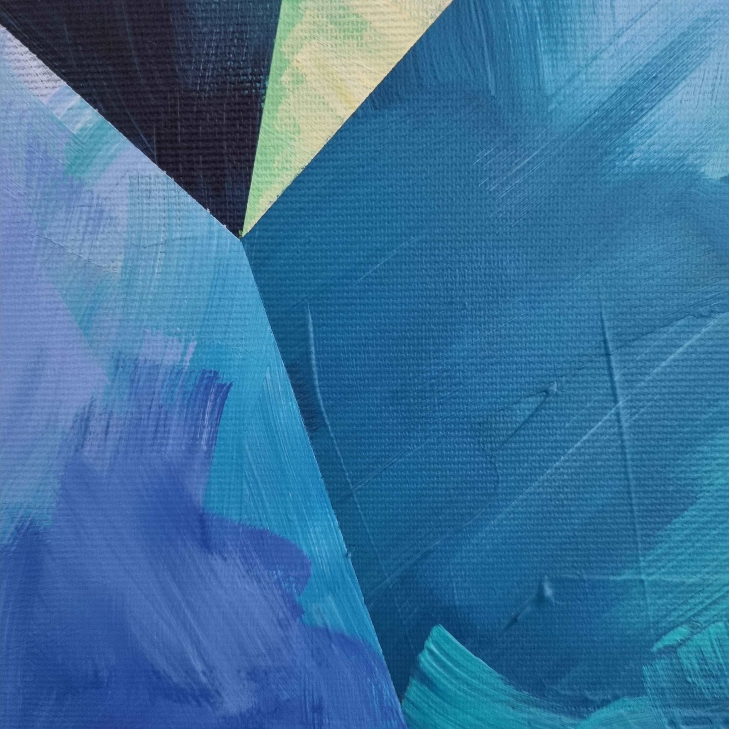 "Midnight Magnolia", Acrylbild mit Schattenfugenrahmen