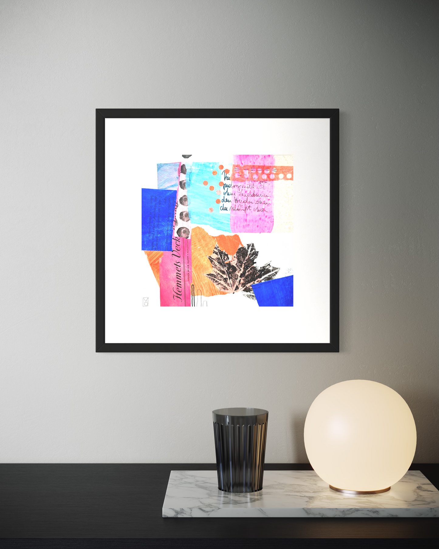 Mixed Media Collage "Swedish Confetti"