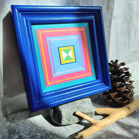 "Kunstbonbon 1", Original Wandobjekt, 23x23cm