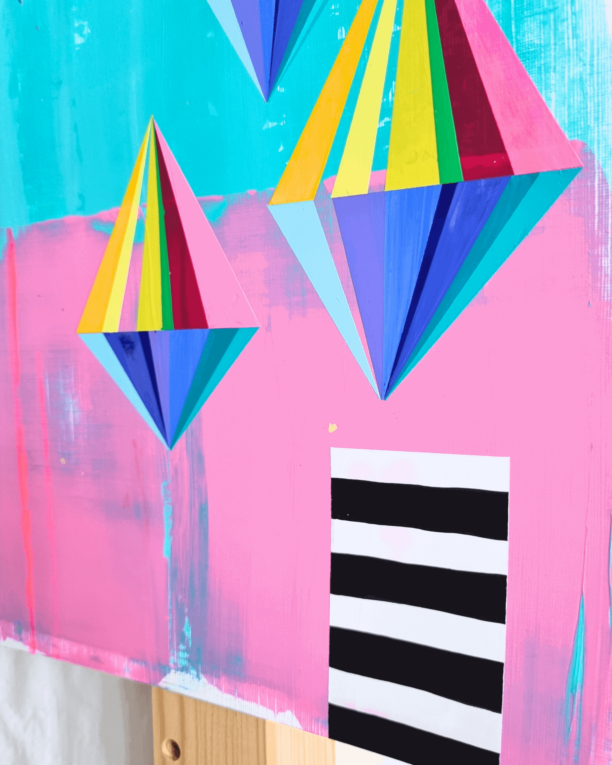 "It's worth the journey - Up in the air", Original Acrylgemälde