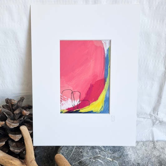 Kleines Gemälde "Strawberry Mansion 01", 19x24cm