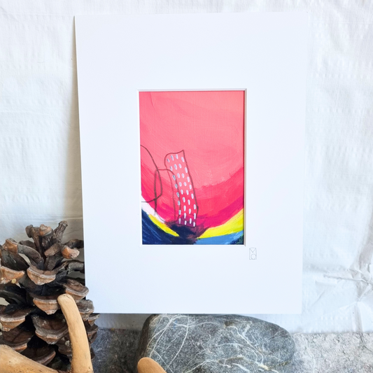 Kleines Gemälde "Strawberry Mansion 02", 19x24cm