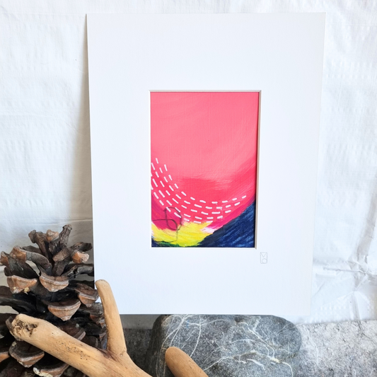 Kleines Gemälde "Strawberry Mansion 03", 19x24cm