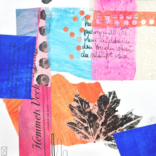 Mixed Media Collage "Swedish Confetti"